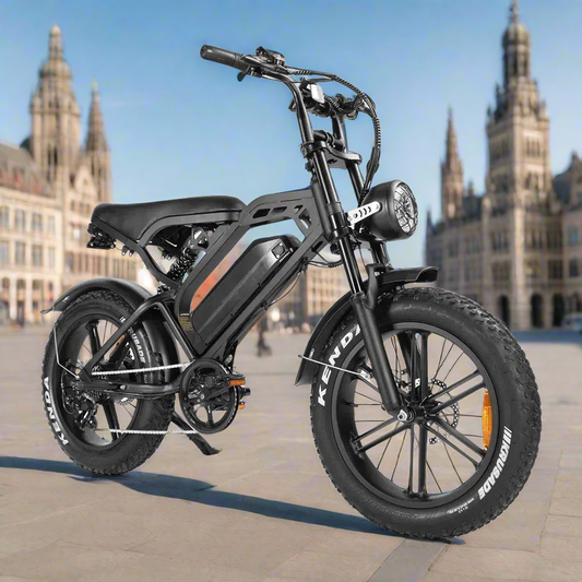 V20 PRO Elektrische fatbike - Zwart - E-Bike - 25 km/u - 250W - 7 Versnellingen !SALE!